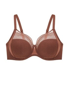 Understance Salma flex wire full coverage lace bra 36DDD mocha